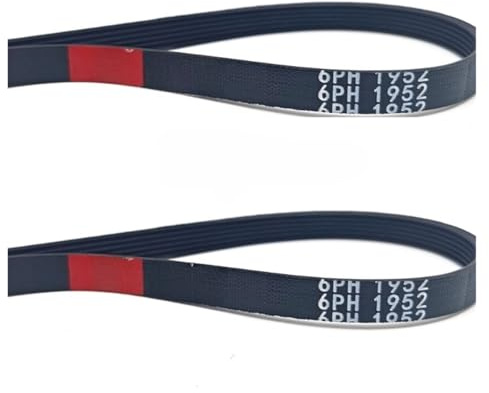 EMDMGJ 2 Stück Trommelriemen for Waschmaschine, 6PH 1952 Antriebsriemen, Trockner-Gummiriemen 6PH1952
