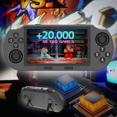 PEENWIN Consola Retro Portátil con más de 20,000 Juegos - Mini consola portatil con Pantalla LCD, Reproductor de vídeo, Fotos, Musica y libros, Batería de 3500mAh, Compatible con TV, Ideal para Viajes