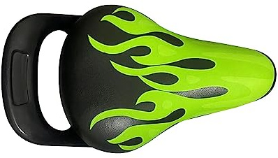 SZLIFE Sella Bicicletta Bambini Imbottita in Memory Foam con Maniglia Resistente all'Acqua Compatibile per La Maggior Parte delle Biciclette Adatta a Bambini, Verde