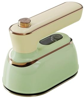 Mini Resestrykjärn Mini Electric Iron Skadar Inte Kläder Portable Handhållen Hängande Strykmaskin Torr Våt Ånga För Hemresor för resor och hem(Green)