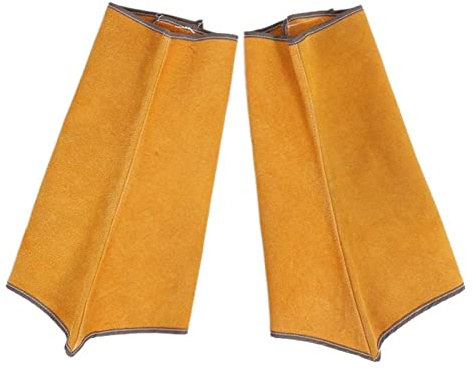 Delantal de Trabajo, Soldadura de zapatos largos de cuero botas soldador cubierta de pie de aislamiento zapatos de trabajo de seguridad soldador cubierta de pie de soldadura