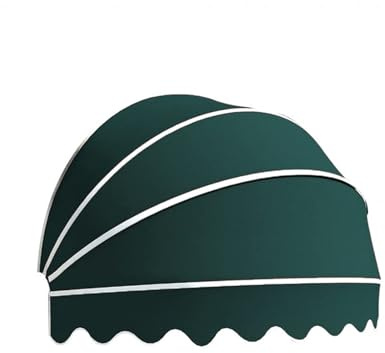 Tenda da sole pieghevole in tela – verde 160 cm con telaio in alluminio per bar, ristoranti e negozi di strada – Tenda parasole portatile per esterni, protezione dalle intemperie
