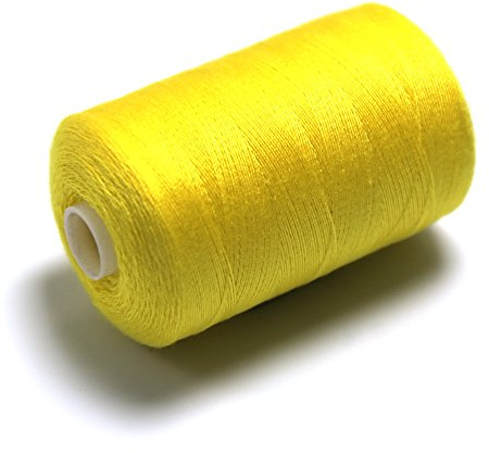 Schnoschi 1x Nähgarn gelb aus Polyester universell für die Nähmaschine 1000Y [914,4 m] 40/2 [120]