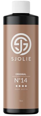 SJOLIE Spray Tan Solution - No. 14 - Dark Depth Tanning Spray | Hydrating Sunless Tanner for Long Lasting, Dark Bronze Finish (8oz)