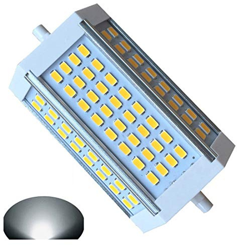 QLEE R7S LED J118 118mm Dimmable Bulb 30W Day Light 6000k AC120V 3000LM Double Ended J LED Floodlight for R7S 200W 300w 400w Halogen Replacement (6000k Daylight)