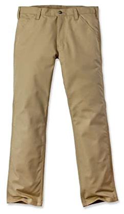 Carhartt herr Byxor Rugged Professional Series Rugged Flex Relaxed Fit Canvas arbetsbyxor, Mörk kaki, 31W / 32L