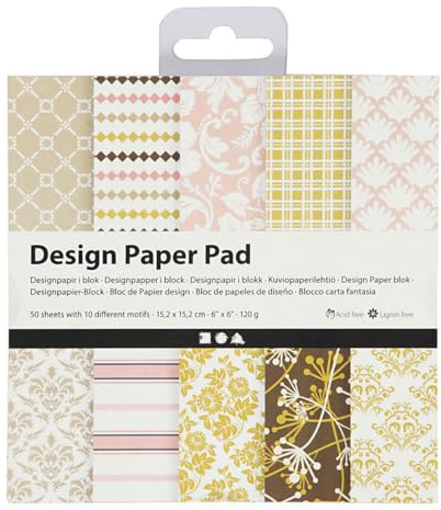 Creativ Gemusterte Karte und Papier, Greenrose, Einheitsgröße