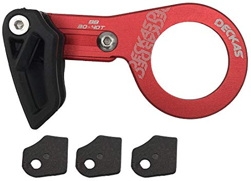 DECKAS Chain Guide BB Mount 7075 Aluminium Alloy Mount Bike Chain Guard MTB Bicycle Chain Protector 30-40T (Red)