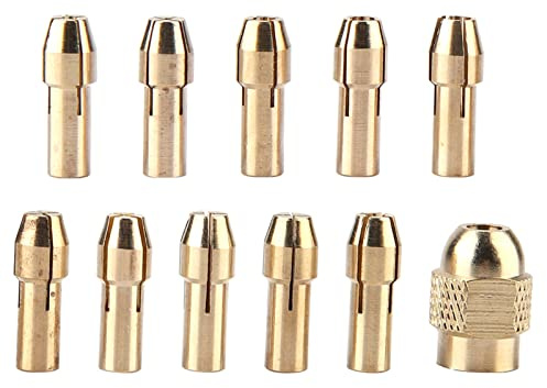 Juego de mandril de cobre de 4 mordazas, taladro eléctrico pequeño de 0,5-3,2 mm, juego de mandril de taladro micro helicoidal, mini taladro helicoidal