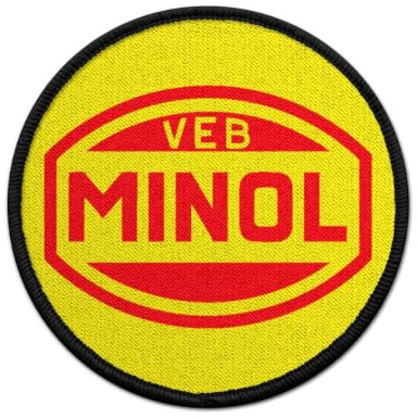 Patch VEB MINOL DDR Tuning Trabi Benzin Tankstelle Zapfsäule Öl Ost-#33624