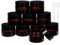 BENECREAT 15 Pack 15ml Tarro de Vidrio para Cosméticos Color Ámbar Oscuro con Forro Interior Blancos y Tapas de Plástico Negro con 2 Cucharas para Lociones, Cremas, Maquillaje