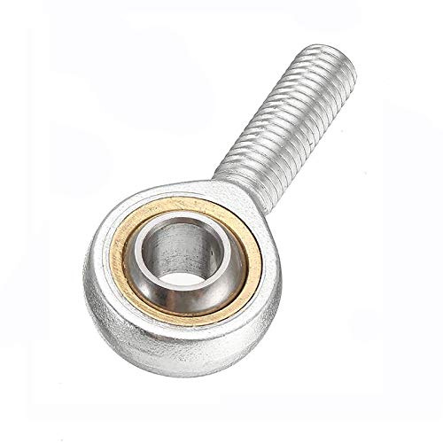 Rodamiento de extremo de varilla autolubricante rosca macho para mano derecha con diámetro interior de 10 mm para ventiladores de instrumentos, vehículos de motor (M12 x 1,75 mm)
