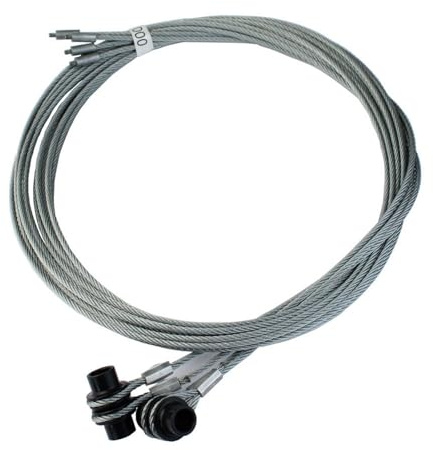 Hörmann Funi metalliche Z (dimensioni: 3 mm, lunghezza 2615 cm, in acciaio di alta qualità, con supporto per corda, durevole e robusto, per porte da garage) 3064350