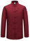huateng Uomo Tang Suit Manica Lunga/Manica Corta Camicia, Tinta Unita Cinese Tradizionale Nazionale Costume Kung Fu Tai Chi Tops
