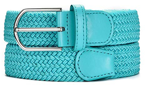 MASADA Stoffgürtel - Dehnbarer Stretch-Gürtel für Damen und Herren 3,2 cm breit elastisch 90-120 cm lang