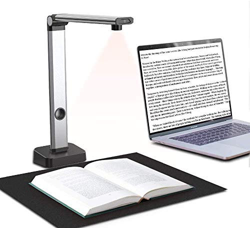 JOYUSING 14MP Buchscanner, Tragbarer High Definition Dokumentenscanner for A3, Mehrsprachige OCR, Konvertieren Sie in PDF/Word/Text/Excel auf Windows und PDF auf Mac-Systemen