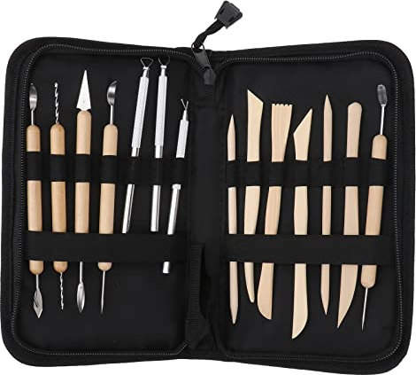 FOMIYES 14Pcs Professionelle Werkzeug Sculpting Kit Bildhauerei Keramik Werkzeuge Kit Keramik Skulptur Ton Schnitzwerkzeug Kit
