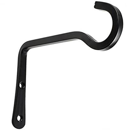 ENJY Hanging Basket Brackets 3 Pieces Of Heavy-duty Hangers With Black Hooks, Suitable For Kitchen, Bathroom, Bedroom Plant Storage Racks (Color : Black)