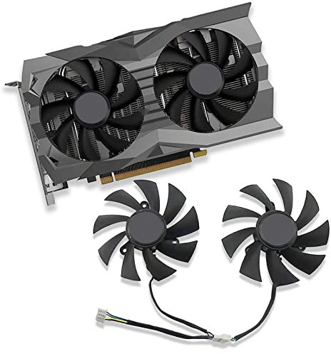 Dotodo 87 mm GA92A2H 0,35A Lüfter für Grafikkarte Kühler für Zotac GeForce GTX 1660 1660 Ti/RTX 2060 2070 SUPER Mini Lüfter Ersetzen Sie Den Kühler (Grafikkartenlüfter-AB)
