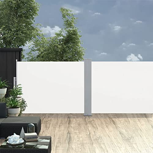 INLIFE Toldo lateral extensible color crema 120 x 1000 cm