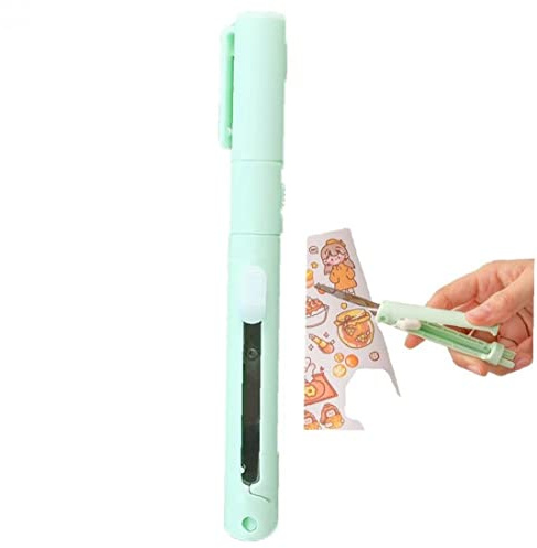 Casiler Schere Im Stiftstil Tragbare Papierschere Kleine Keramik -Stift -Stift Cutter Student Safe Schneidkunst Für Büroschule Versorgung Briefpapier