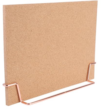 Toddmomy Tablón de corcho con marco y soporte 12.6X3.6 Tablero de corcho natural Oficina Memo Board para el hogar, la oficina y el aula