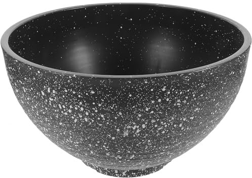 ABOOFAN Vaso Idroponico in Plastica Da 30cm, Ciotola Decorativa Per Piante E Pesci, Grigio Scuro Con Effetto Pietra, Ideale Per Giardino E Balcone