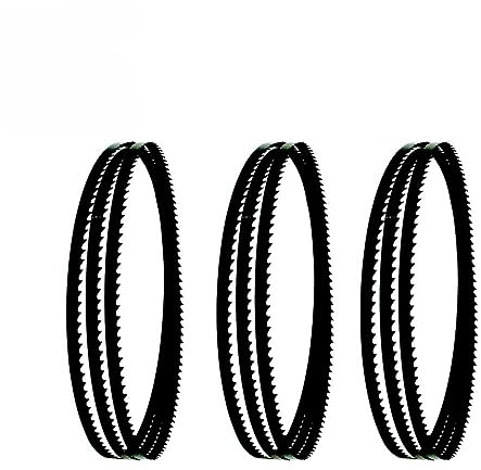 XWTOOL 3 Stück 1490 mm Bandsägeblatt / (6 mm, 10 mm, 12 mm) / 0,36 mm / (4 T, 6 T, 14 T) for Bandsäge BASA 1 schappach (Color : 1490x12x0.36mm 4T)