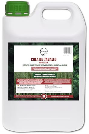 GREEN GOF Ackerschachtelhalm-Sud, Fungizid, Biostimulans, 5L. Konzentrierter Extrakt, Präventiv und Heilung von Pilzkrankheiten.