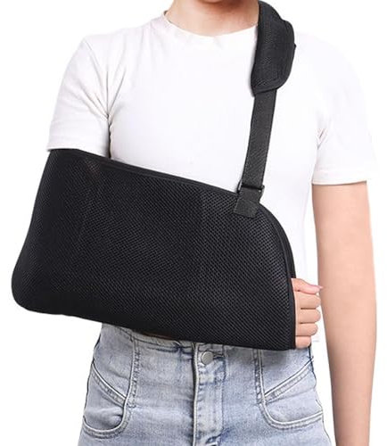 Armschal, Armstütze, Armschal, Armschal, links/rechts, Armschal, Schulterschutz, bequem, Unterstützung für Verletzungen, geeignet für Hand, Ellenbogen, Schulter (schwarz)