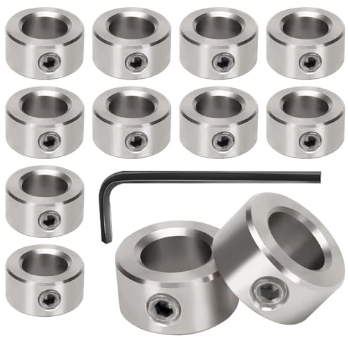 Stellringe 8mm Klemmring Feststellring Tiefenanschlag für Bohrer 12stk | Stellring 8mm Wellensicherungsring für CNC 3D Drucker Passgenau Hielt Fest an Ihrem Platz