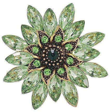 Broschen Brosche mit Kristall-Strass, Blumen-Brosche, Anstecknadeln, modisches Kleid-Accessoire, Schmuck for Frauen, Anstecknadel for Frauen Geschenk
