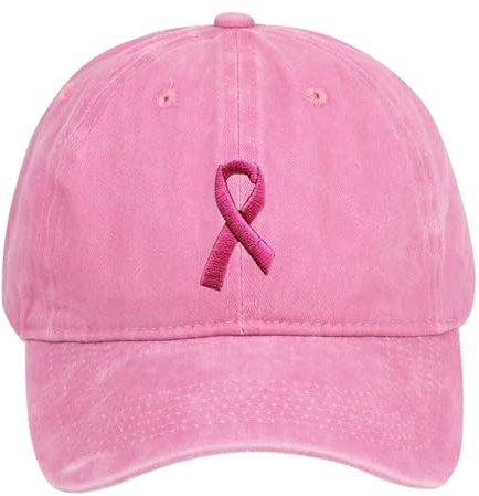 Casquette De Baseball Sensibilisation Cancer du Sein Unisexe Cancer du Sein Rose Octobre Casquette pour La Sensibilisation Cancer du Sein Chapeau De Sport Casquette De Visière
