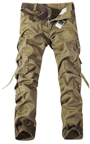 SRZYMJ Jogginghose Herren Shorts Herren Sommer Arbeitshose Herren Schwarz Gelb Stoffhose Herren Sommer Angelbekleidung Herren Wasserdicht Breite Hosen Herren Khaki Trekkinghose Sporthose Kurz Mit 32
