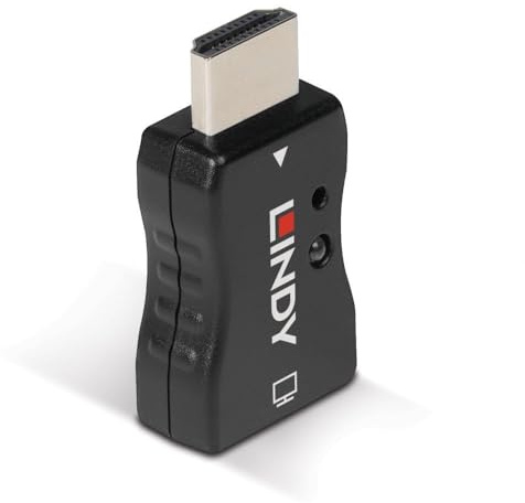 Lindy Émulateur EDID HDMI 2.1 avancé pour écrans HDMI, Prend en Charge 8K, HDR, et taux de rafraîchissement élevés
