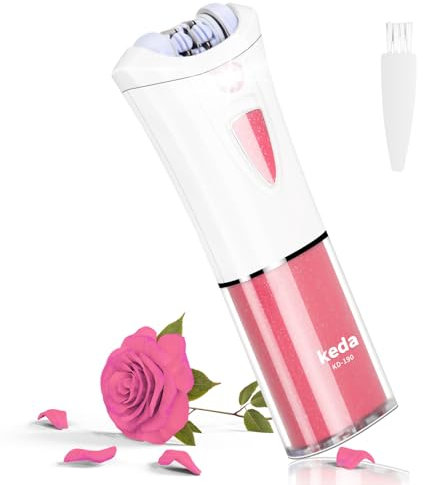 Epilierer Haarentfernung für Frauen - Epilierer Damen - Gesichts Epilierer Damen mit LED-Licht - Elektrischer Glide Epilierer - Frauen Kabellose Epilierer Lady Shaver Removal für Bikinizone, Achseln