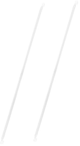 CLISPEED 2stücke Vertikale Lamellen-vorhangstangen Mit Haken Praktische Blindsticks Für Fensterdekoration Einfache Montage Und Leichtes Design Für Vorhangarten