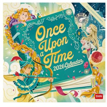 Legami - Calendario da Parete 2026, Once Upon A Time, Calendario da Muro Grande, 12 Mesi e Planner Annuale, in 6 Lingue, Spazio per Note, Segni Zodiacali, Festività Internazionali, 30 x 29 cm