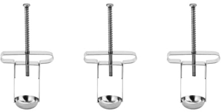 MAGICLULU 3 Pièces Outil Dénoyautage de Cerises Inoxydable Dénoyauteur Manuel Pratique pour Cerises et Dattes Design Ergonomique et Facile à Nettoyer