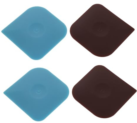 iplusmile 4pezzi Raschietto per Pentole in Nylon Raschietto per Pentole AntiGraffio in Ghisa Utensili da per Alimenti Pane Torte Impasto Fondente Pulizia Efficiente Impugnatura Ergonomica