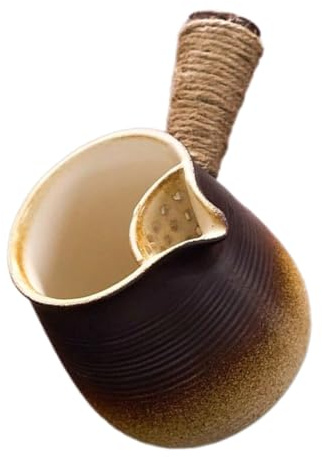 ULTECHNOVO Théière Argile Traditionnelle pour Camping Petite Casserole à Eau avec Filtre Design Élégant et Facile à Nettoyer