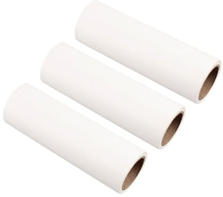 LIGHTAOTAO 90 Sheets Removable Sticky Roller Paper Lint Refills for Hair and Pet Hair Removal Adhesive Lint Roller Paper Accessories for Clothes Furniture Bedding