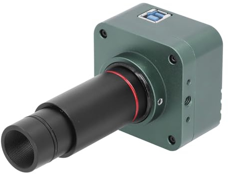 Gedourain Cámara de Microscopio Digital 4K 8MP USB3.0 con Funciones de Marca de Agua y Anotación, para Microscopios Industriales
