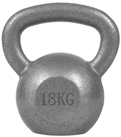 GORILLA SPORTS® Kettlebell - 2 bis 32 kg Gewichte, Einzeln / Set, Gusseisen, Bodenschonend, Silber oder Schwarz - Kugelhantel, Schwunghantel, Kugelgewicht, Rundgewicht, Krafttraining
