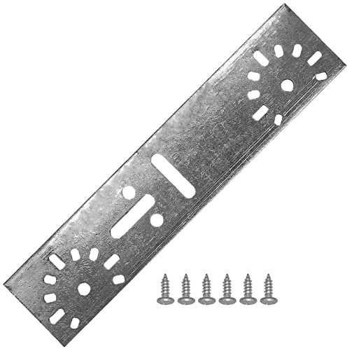 MegaHaustechnik Montageplatte aus Stahl verzinkt mit 6 Schrauben für Wandwinkel Stichmaß 153mm Schraubfitting Mehrschichtverbundrohr