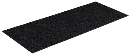 vidaXL Stufenmatten Selbstklebend 15 STK. 60x25 cm Schwarz Rechteckig
