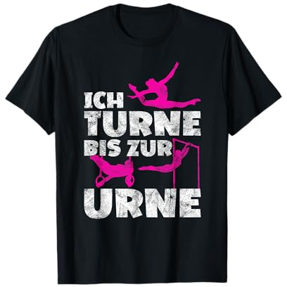Ich turne bis zur Urne Turnen Leichtathletik Sport im Alter T-Shirt