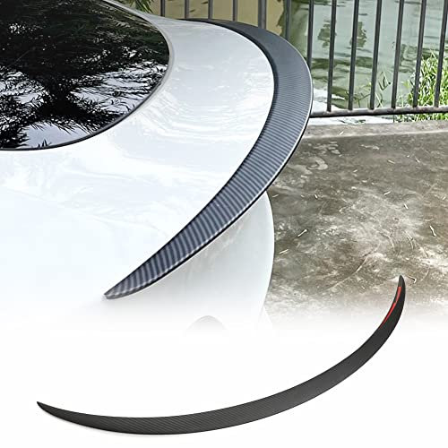 XUETAO Véritable aileron arrière en Fibre de Carbone Mat pour Tesla Model Y 2019-2022 Sport Utility 4 Portes aileron arrière Spoiler Haut Spoiler Kits de carrosserie