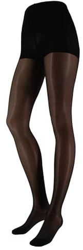 Franzoni Collant Sollievo 140 Denari, Collant Donna a Compressione Graduata, Calzamaglia Paramedicale – Made in Italy (4, Nero)