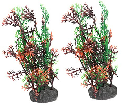 Wunderschöne Künstliche Pflanzen für Aquarium Dekorationen, 2 Stück